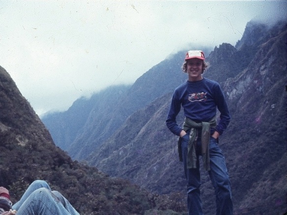 My 16-year-old self, hiking in the Andes for several days, wishing I had my Clairol Herbal Essence shampoo